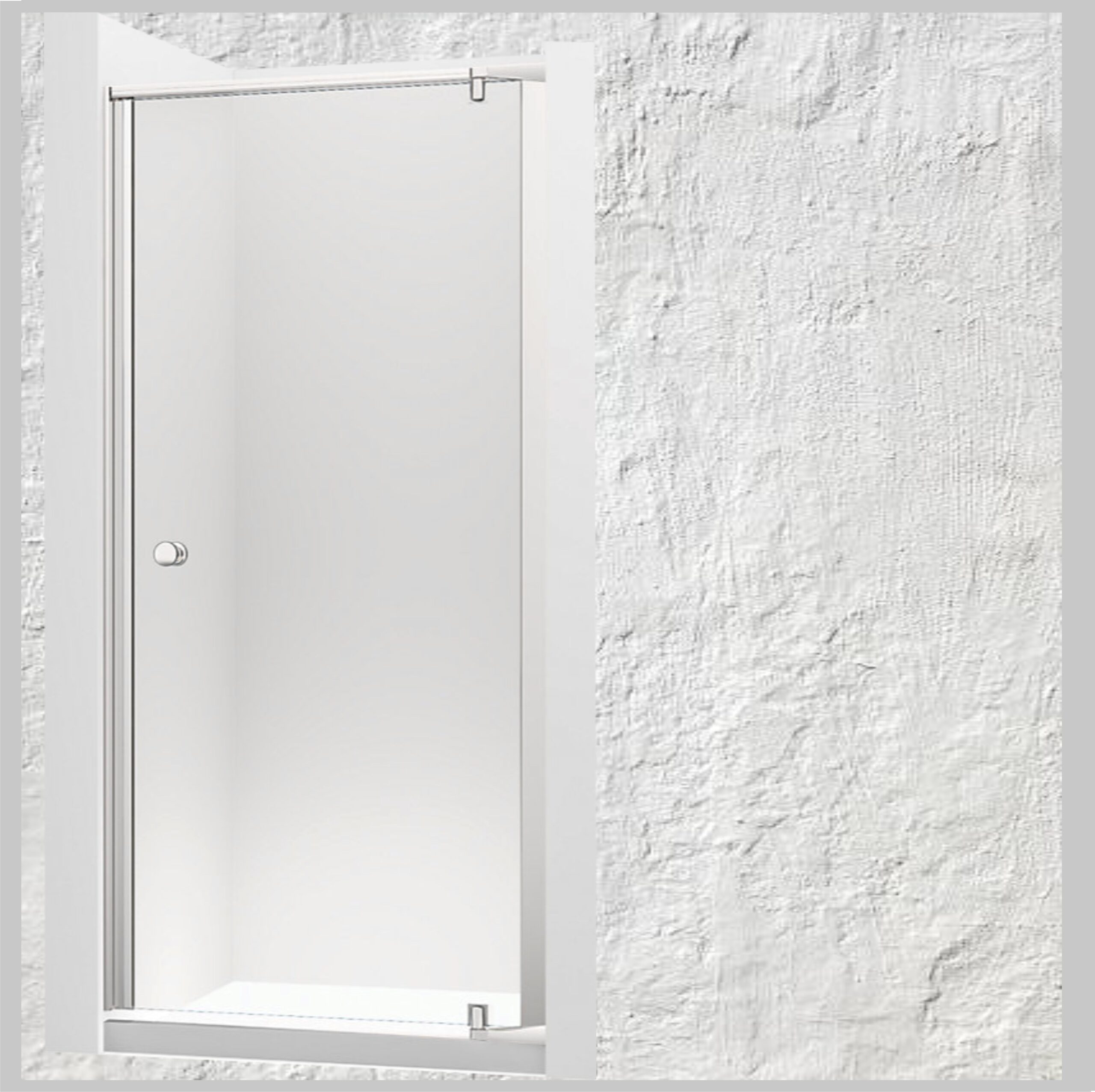 Axle Pivot Shower Door