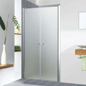 Vertex Luxury Double Hinged Shower Door Bi-Swing 180°